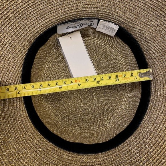 Fine Millinery By August Accessories Gold and Brown Womens Derby Hat - New - Picture 9 of 11